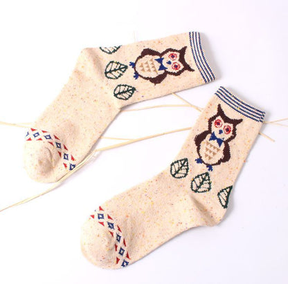 Cute Cartoon Warm Sen Elk Elephant Tube Socks