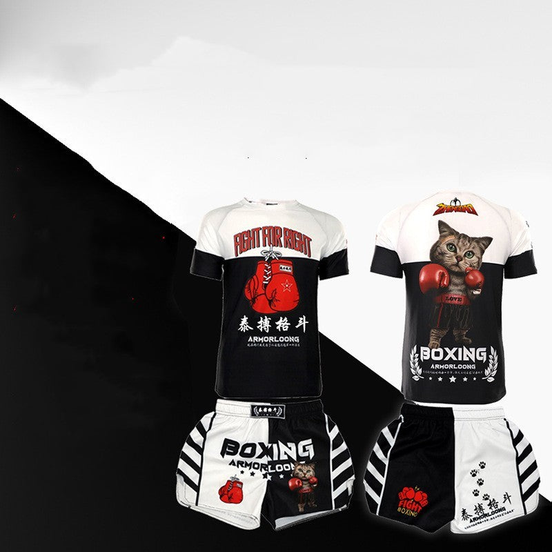 Boxing Cat Fighting Sports MMA Bouncy Boxer Shorts