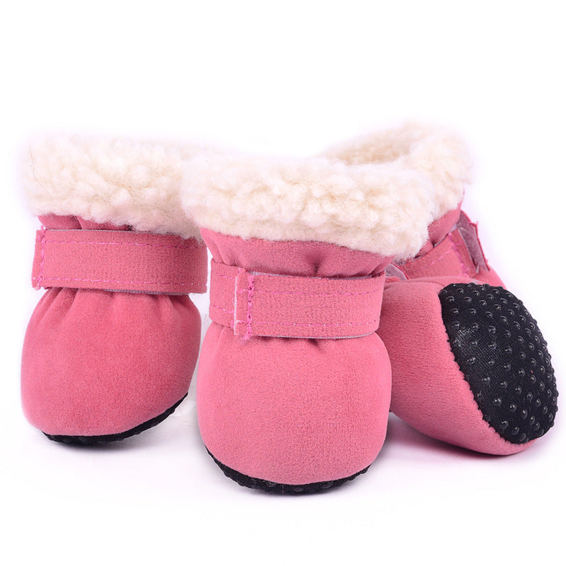 Fashion Simple Waterproof Warm Dog Shoes