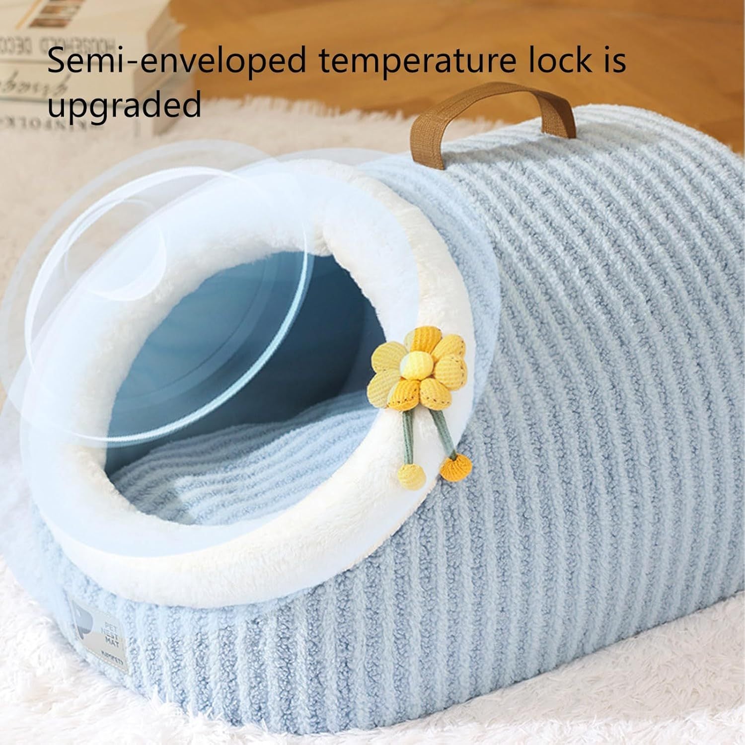 Cat House For Cats Cat Beds For Indoor Cats Cat Bed Cave With Removable Washable Cushioned Pillow  Calming Cozy Soft Cat Cave